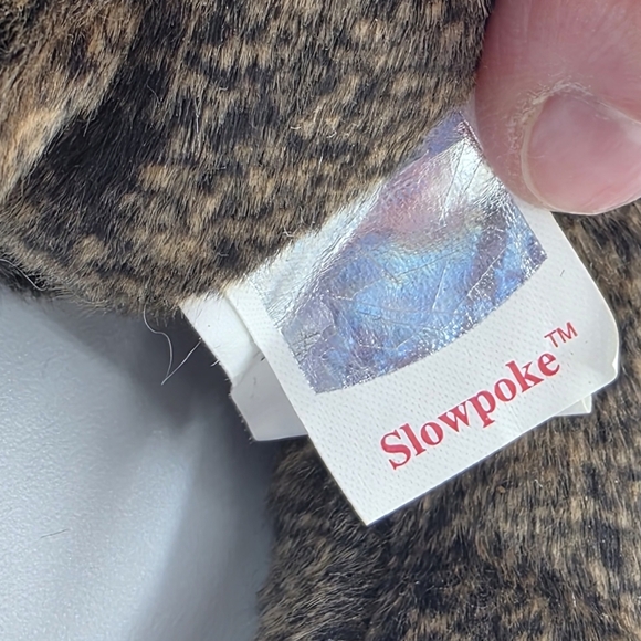 Vintage Ty Beanie Baby Slowpoke The Sloth Plush Stuffed Animal - Picture 5 of 6